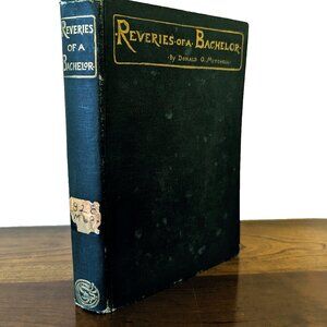 Antique Victorian Romance Novel Reveries of a Bachelor decorative art nouveau